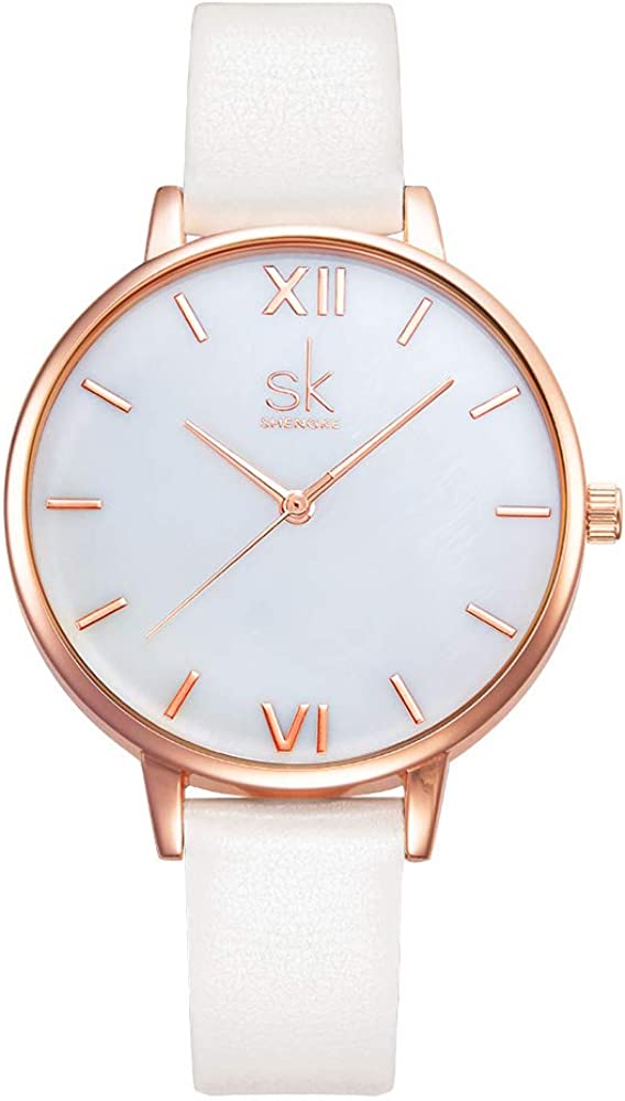 230816062050389_1 SHENGKE Simplicity Creative Women Watch Genuine Leather Elegant Women Watches Ladies Business Wristwatch - Image 1